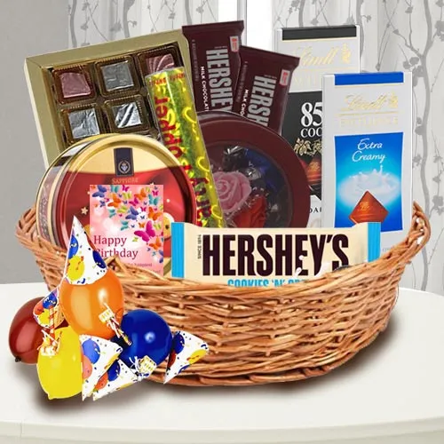 Chocolate Snack Gift Basket to Cyprus - Online Gift Delivery Local Shop
