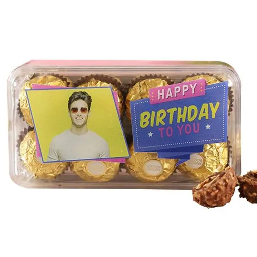 Stunning B-day Theme Personalized Ferrero Rocher Pack