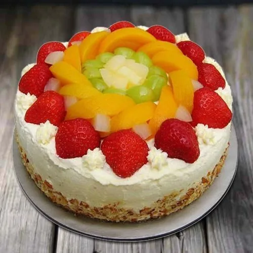 Longings Love 1 Kg Egg-less Fresh Fruit Cake