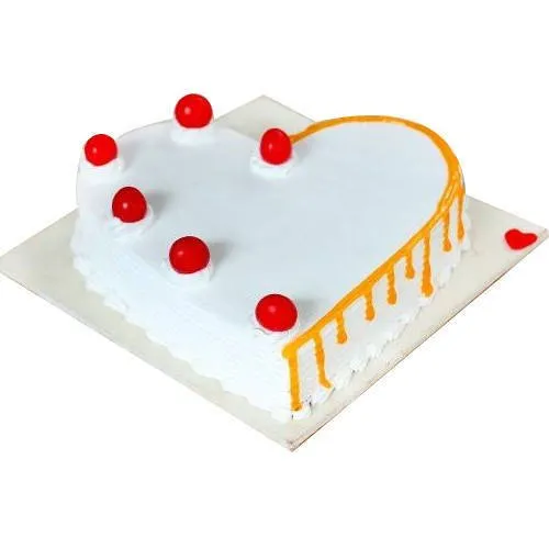 Send Heart-Shape Vanilla Cake