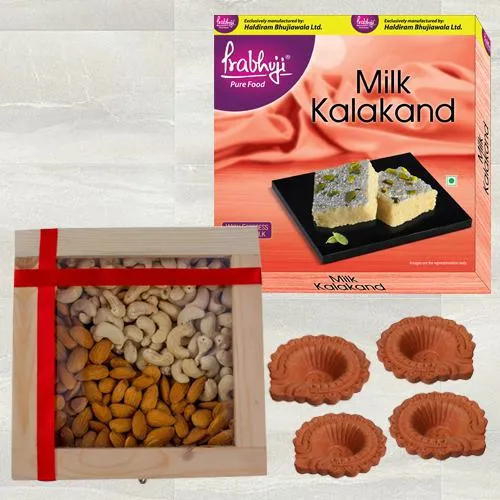 Amazing Haldiram Sweets n Dry Fruits, Free Terracotta Diya