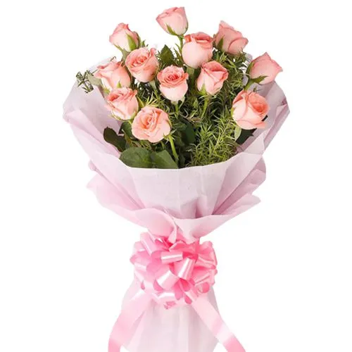 Gift Pink Roses Bouquet Online