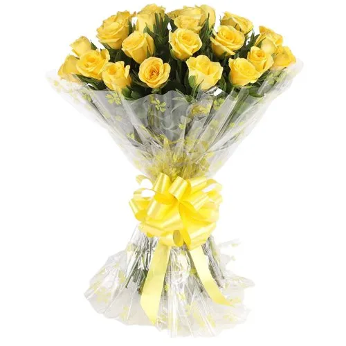 Shop Online Bouquet of Yellow Roses
