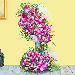 Fashionable Tall Arrangement of Thirty Orchid Stems Fashionable Tall Arrangement of Thirty Orchid Stems