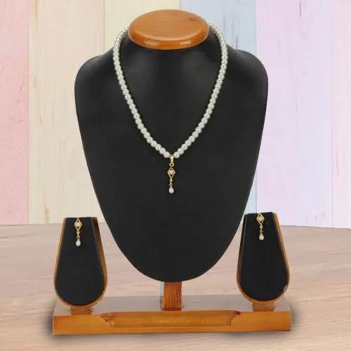 Buy Pearl Pendant n Earring Set