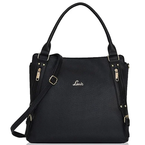 Buy Lavie Grey Textured Handheld Bag - Handbags for Women 5901282 | Myntra