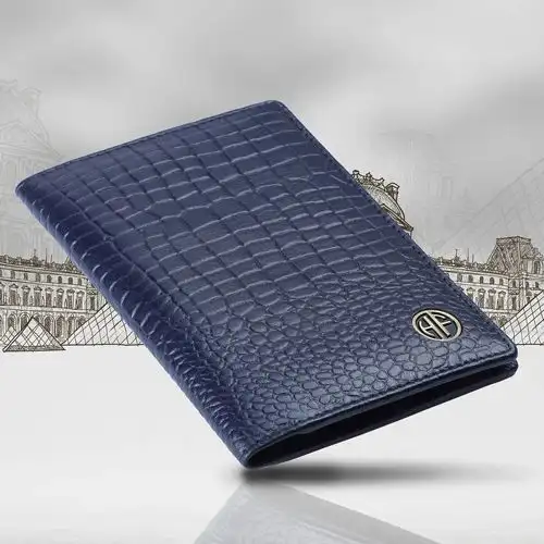 Classic Leather Travel Passport Holder