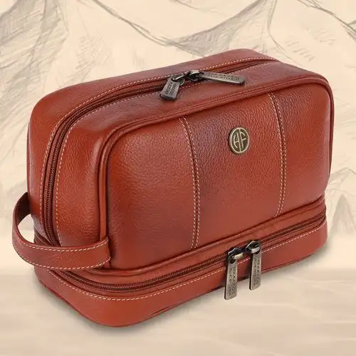 Wonderful Leather Toiletry Bag