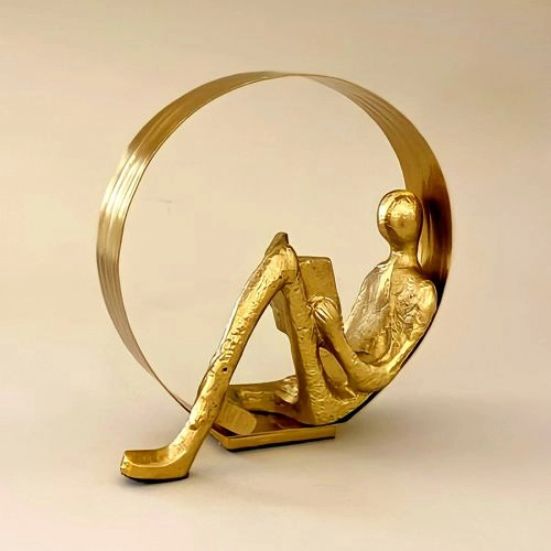 Philosophical Bookworm Art Piece