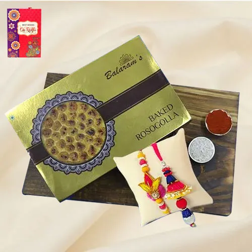 Delicious Rasgulla from Balaram Mullick with Bhaiya Bhabhi Rakhi
