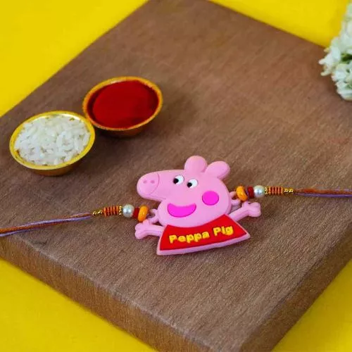 Adorable Peppa Pig Kids Rakhi