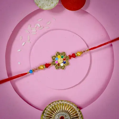 Exclusive Meenakari Floral Rakhi