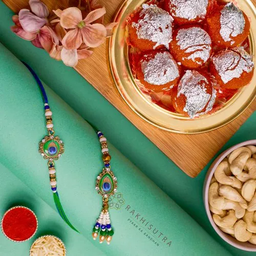 Stylish Bhai Bhabhi Rakhi N Treats Combo