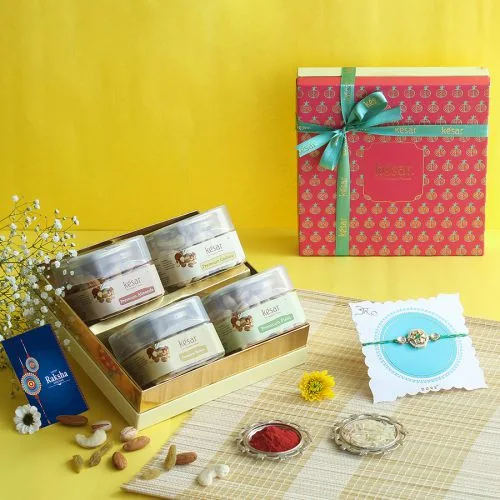Premium Nutty Rakhi Delight Box