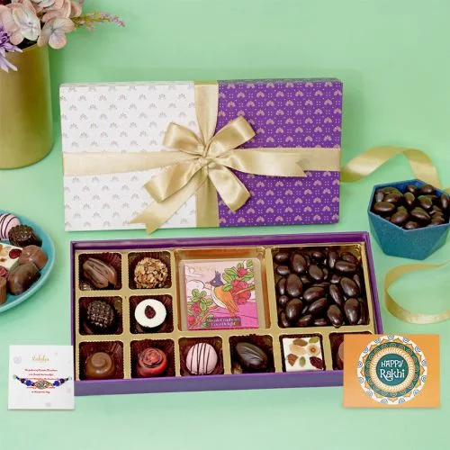 Evil Eye Rakhi  N  Chocolate Bliss Hamper
