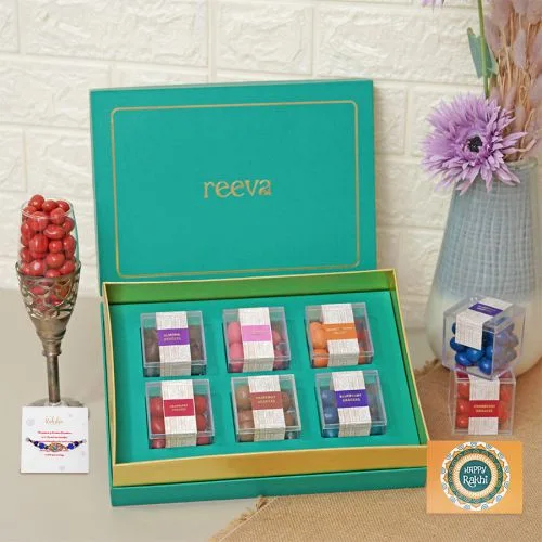 Rakhi with Dragees Hamper