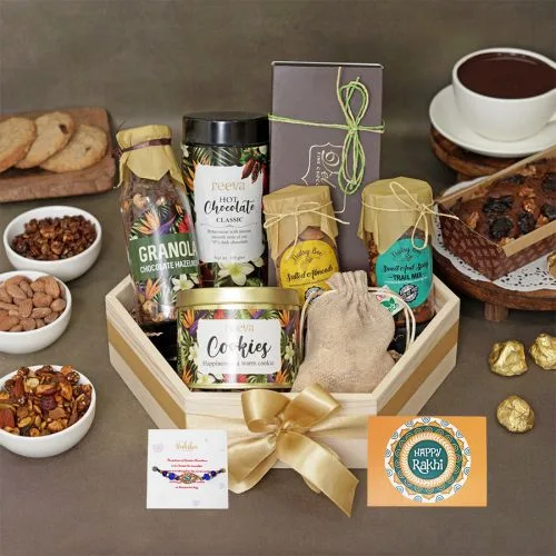 Elegant Rakhi Snack Selection Pack