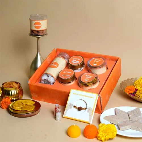 Rakhi  N  Wholesome Snacks Gift Combo