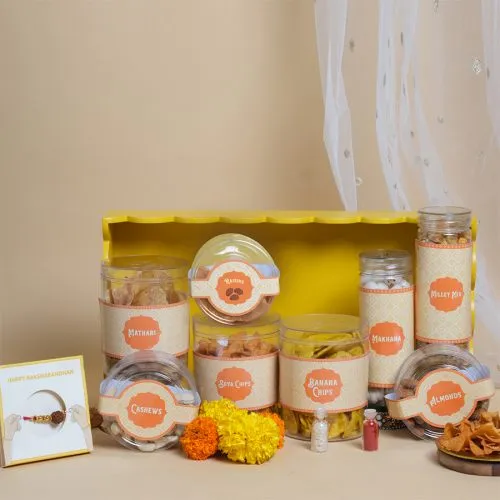 Dry Fruits  N  Snacks Rakhi Tray