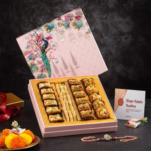 Charming Baklava  N  Rakhi Box