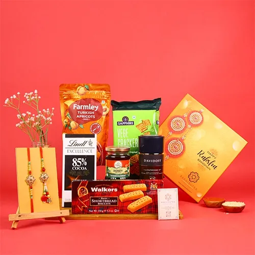 Premium Bhaiya Bhabhi Rakhi & Treats Box