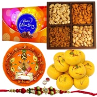 Yummy Cadbury Celebration with Mixed Dry Fruits and Rakhi Yummy Cadbury Celebration with Mixed Dry Fruits and Rakhi
