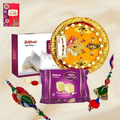 Remarkable Bhaiya Bhabhi Rakhi with Assortments Combo