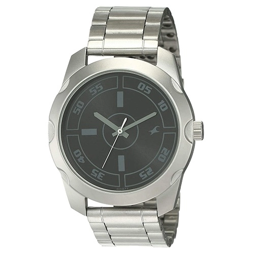 Fastrack casual analog black dial men's watch clearance